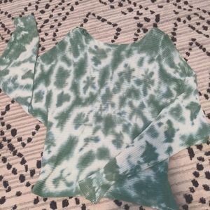 Tie-dye Off Shoulder Top